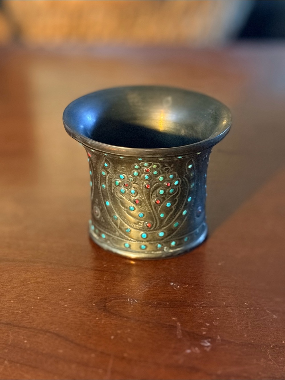 Antique Persian Qajar Dynasty Kalyan  cup